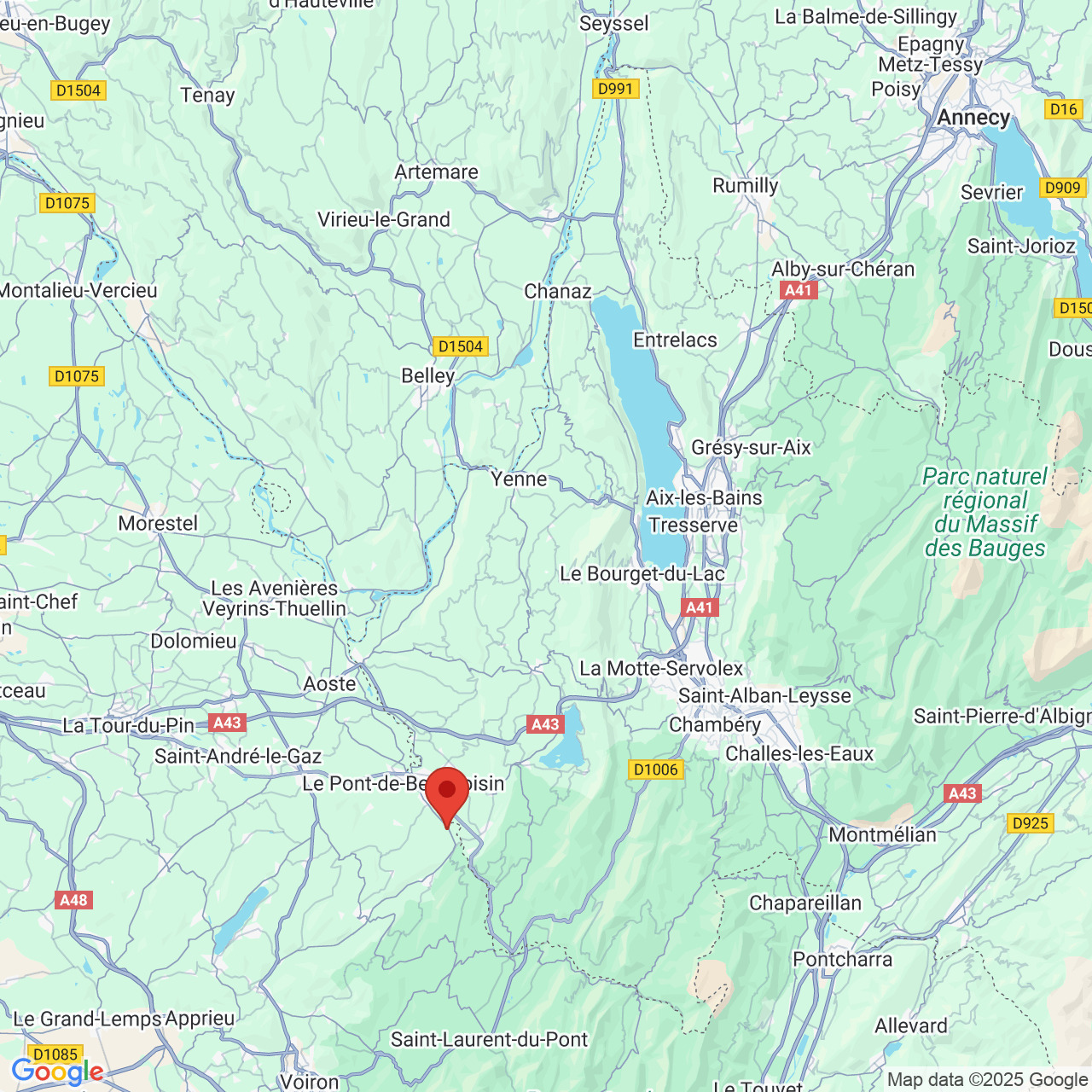 Kartenansicht mit Standortmarkierung