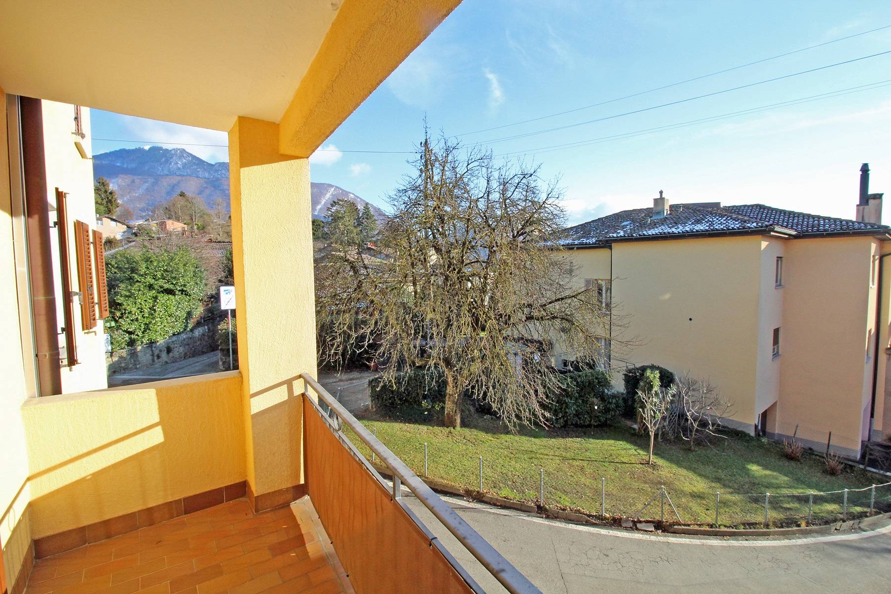 Balkon mit Bergblick