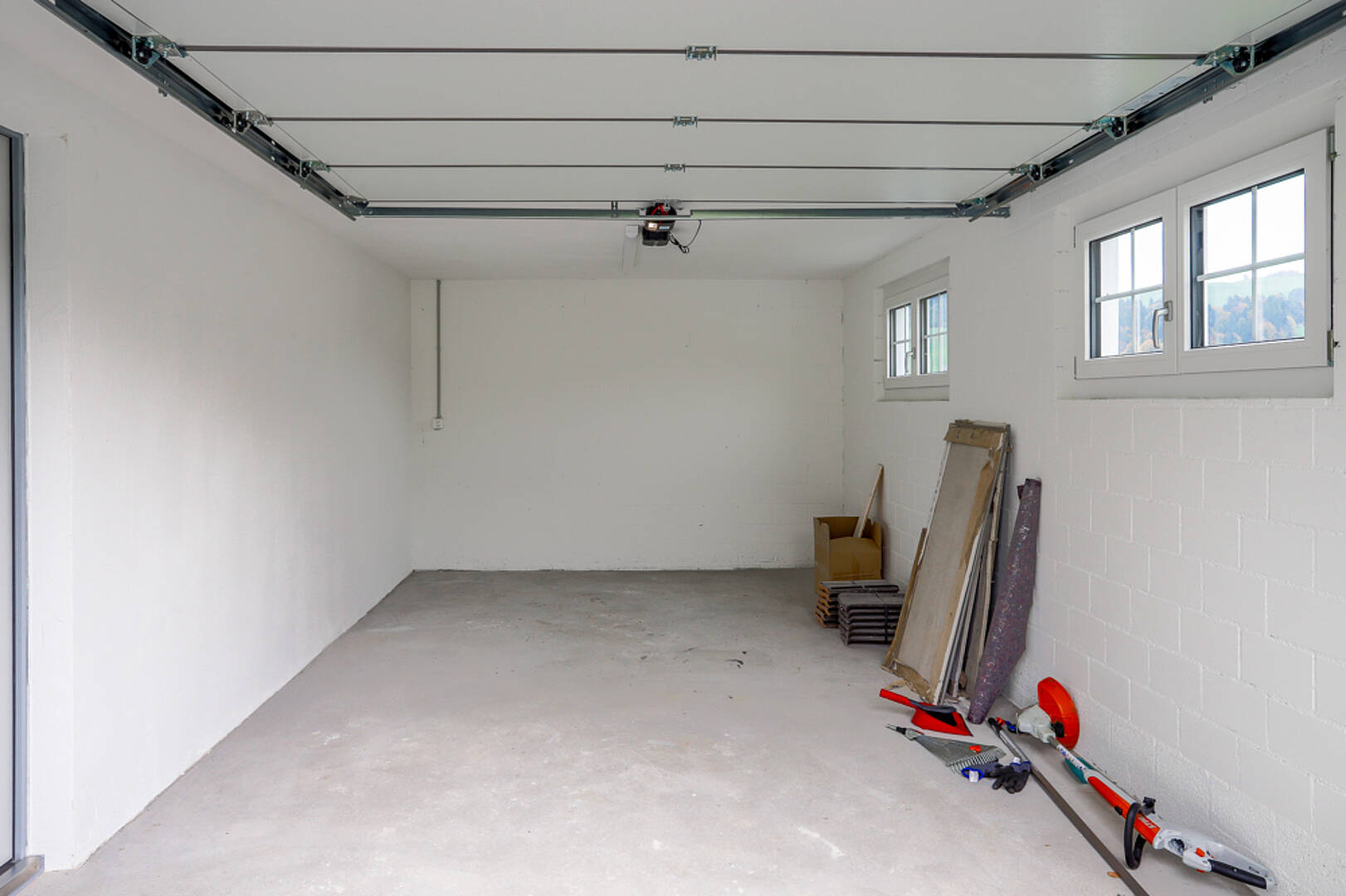Innenansicht einer Garage