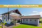 Moderne Garage mit Carport und Außenbereich