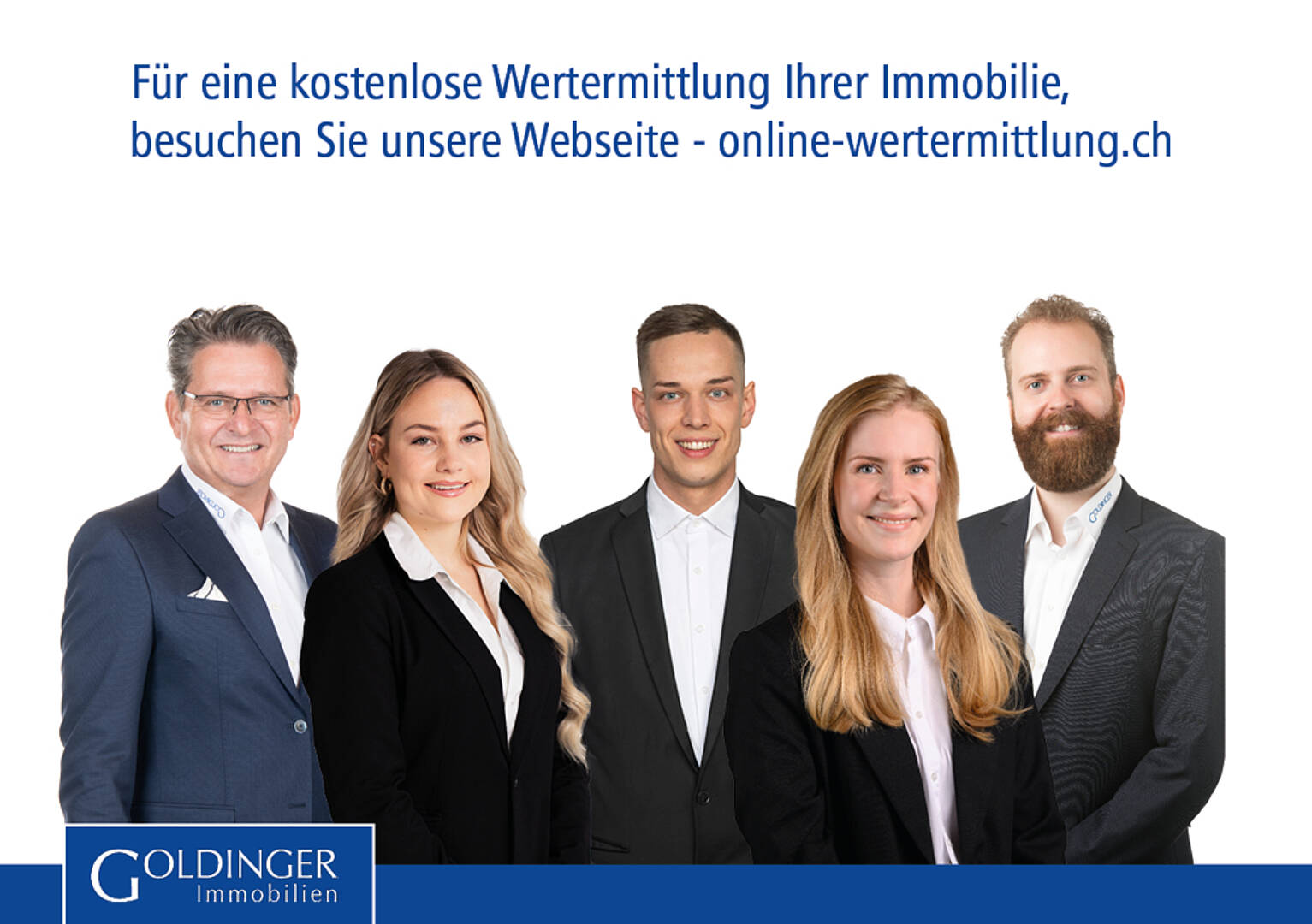Werbebanner mit Immobilienagentur