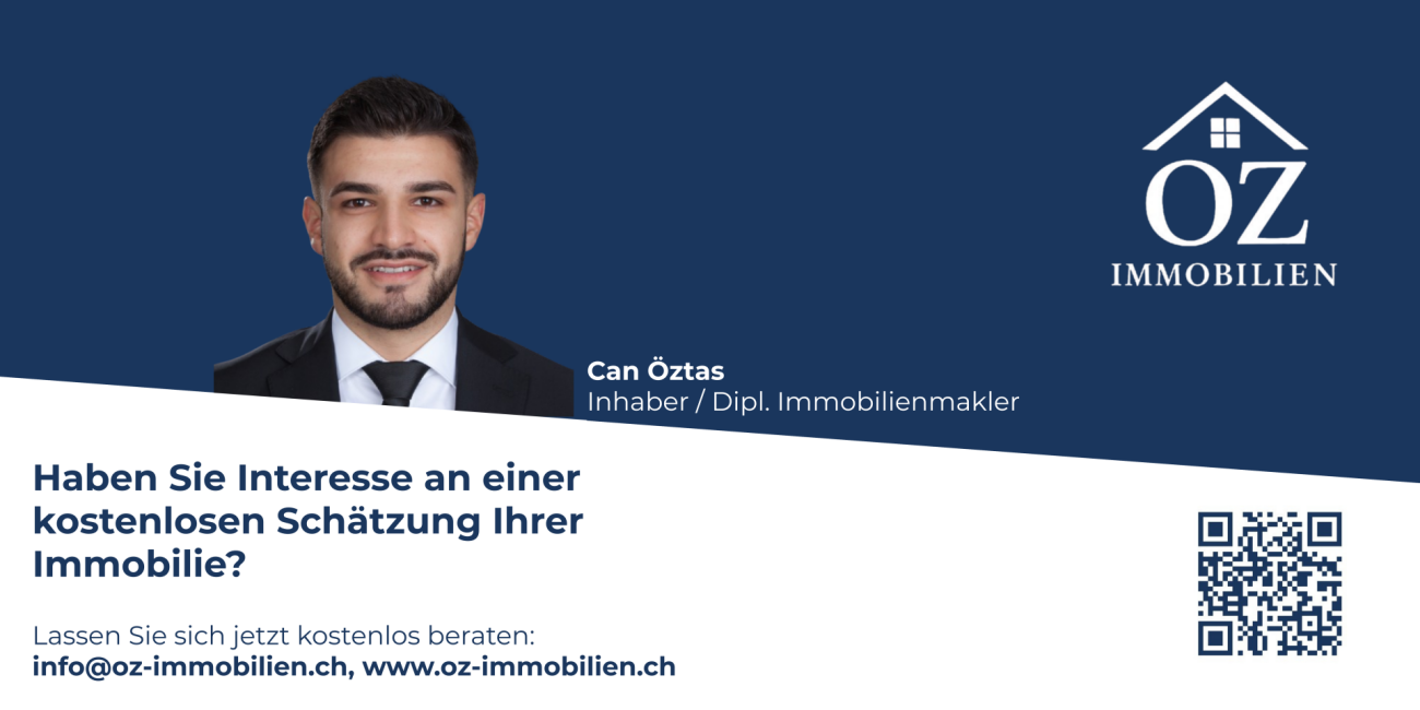 Werbebanner einer Immobilienagentur