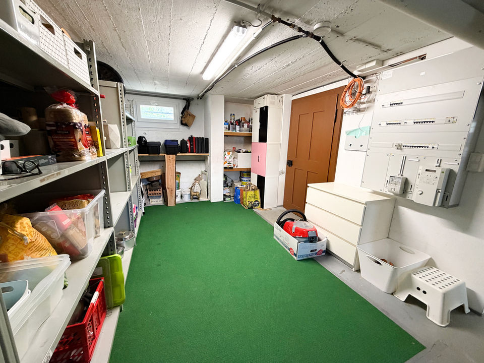 Abstellraum in einer Garage
