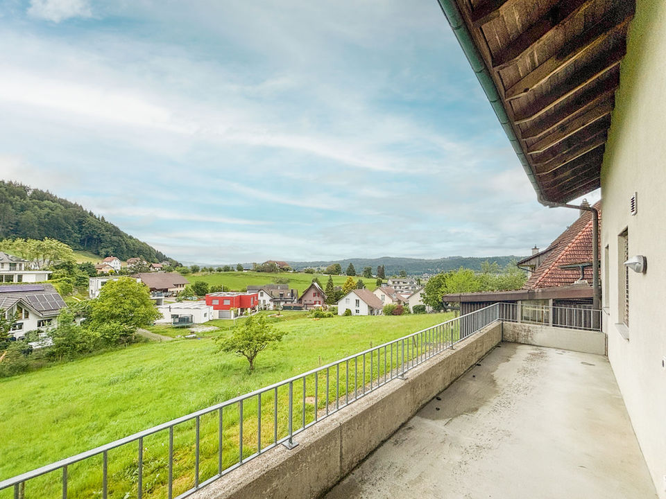 Balkon mit Landschaftsblick