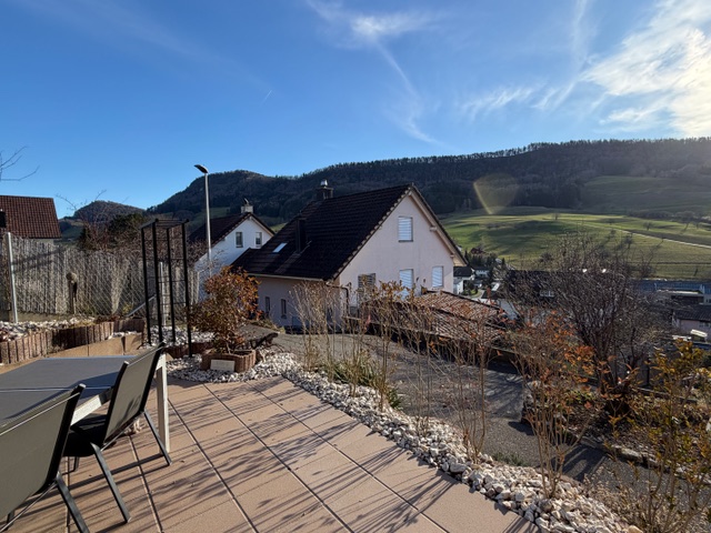 Terrasse mit Landschaftsblick