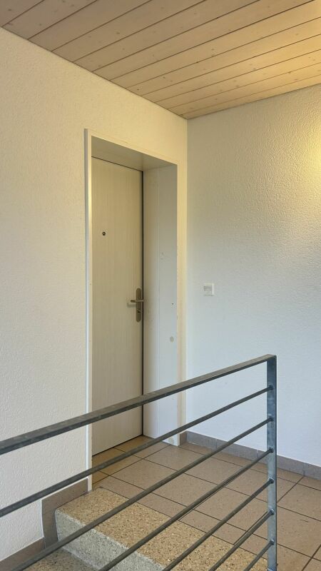 Treppenhaus mit Eingangstür