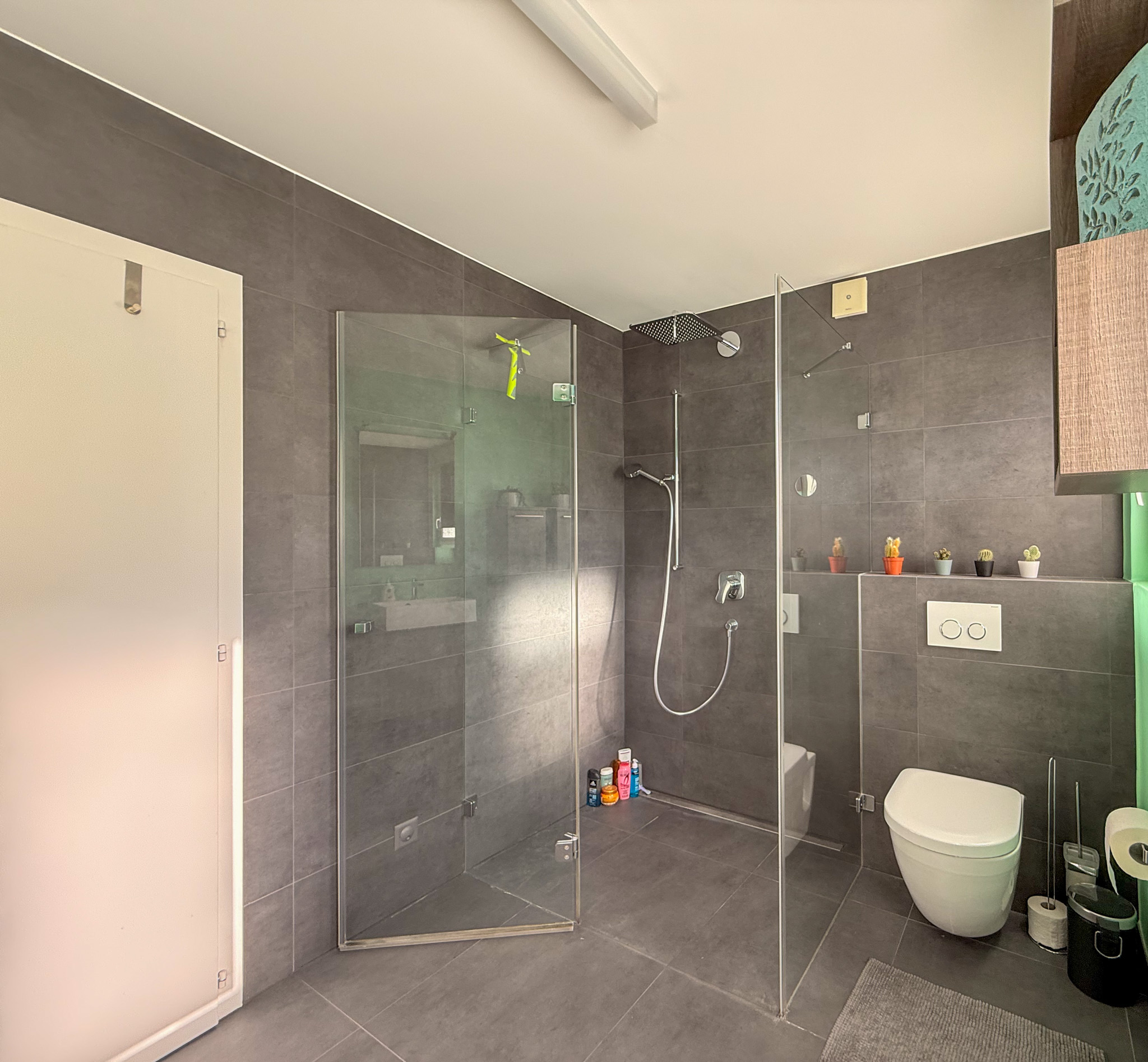 Modernes Badezimmer mit begehbarer Dusche
