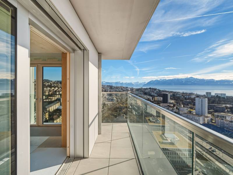 Balkon mit Panoramaausblick