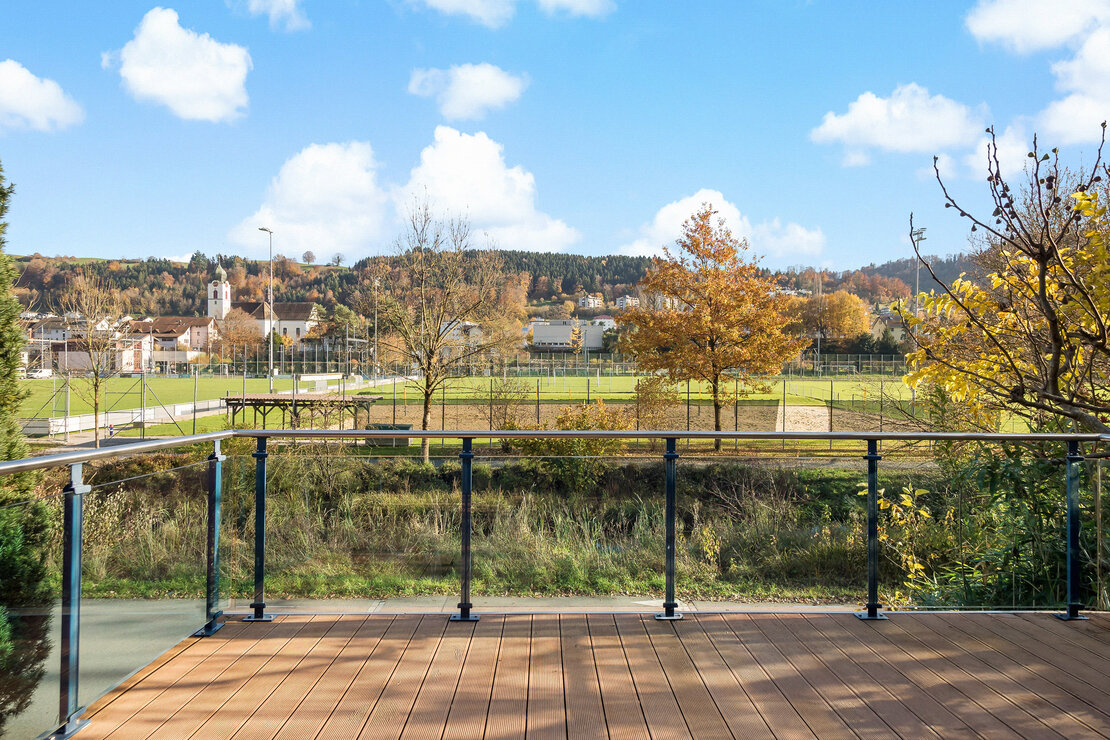 Balkon mit Blick ins Grüne