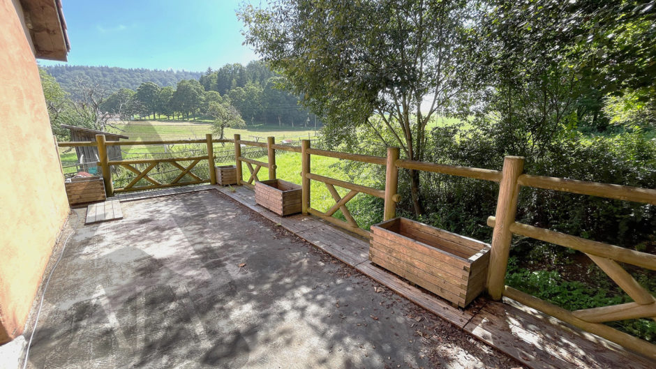 Terrasse mit Landschaftsblick