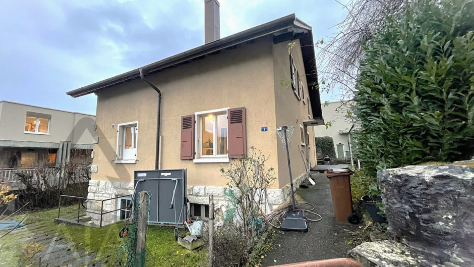 Einfamilienhaus mit Gartenweg
