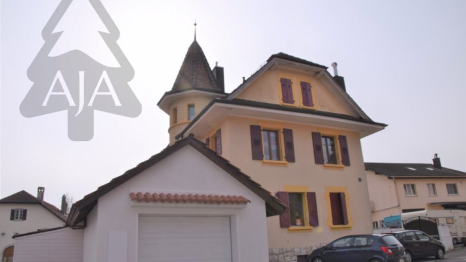 Historische Villa mit Turm und Garage