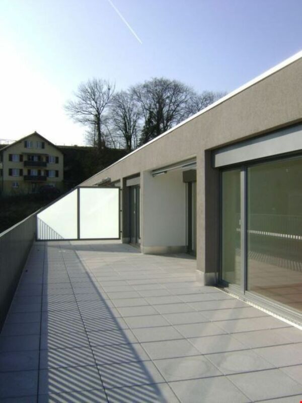 Dachterrasse mit Glasgeländer