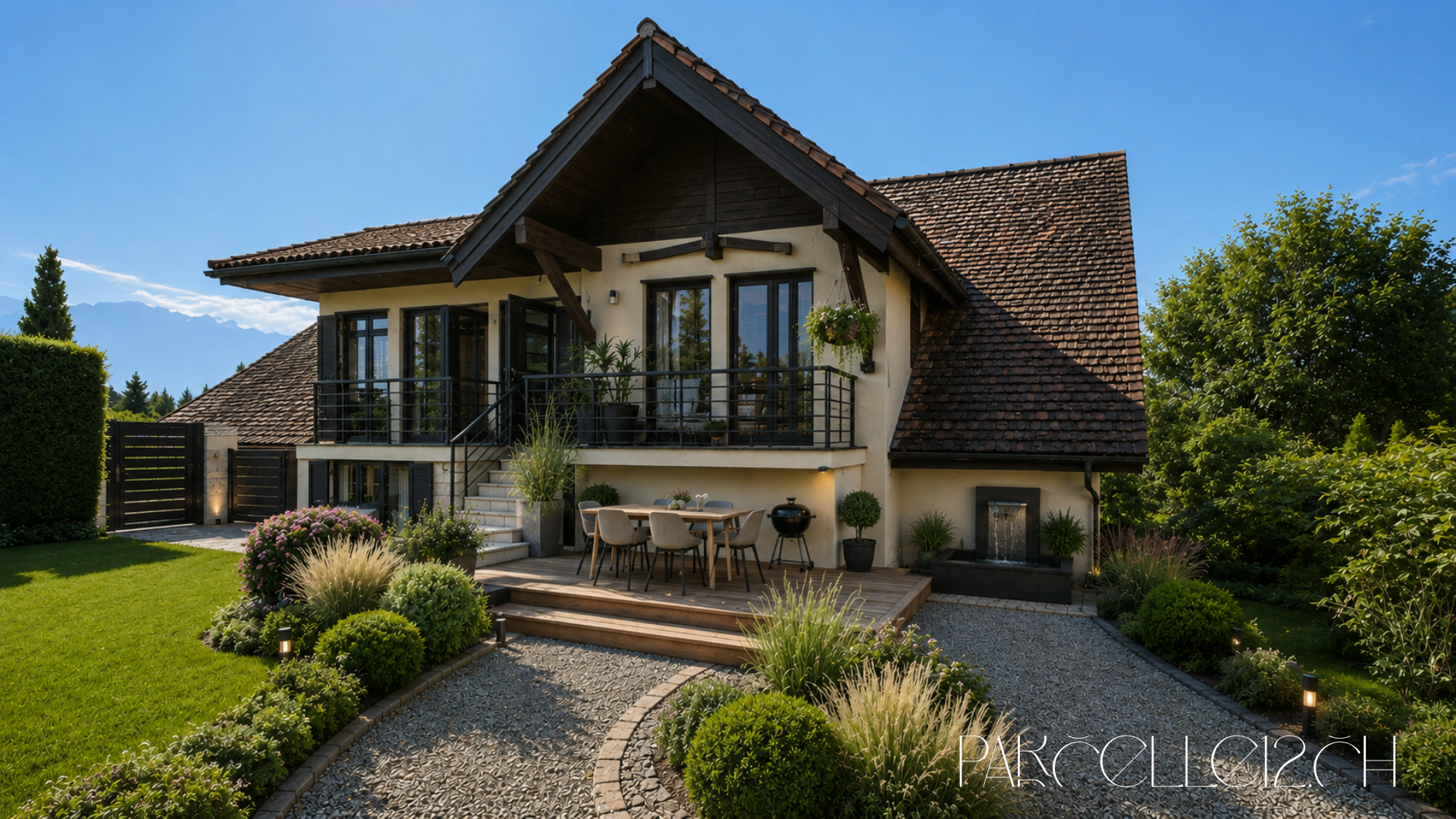 Einfamilienhaus mit gepflegtem Garten und Terrasse