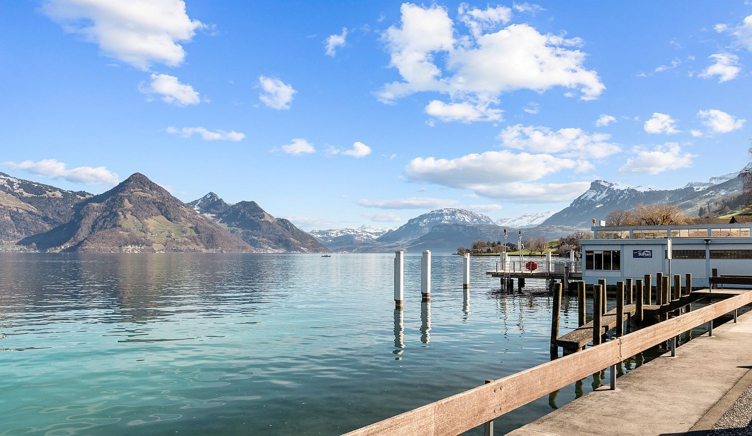Seeblick mit Bergpanorama