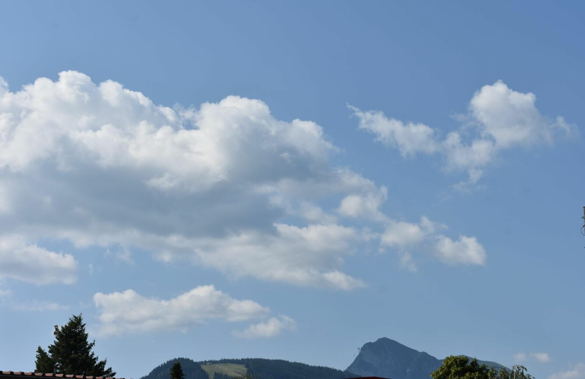 Berg- und Himmelsansicht