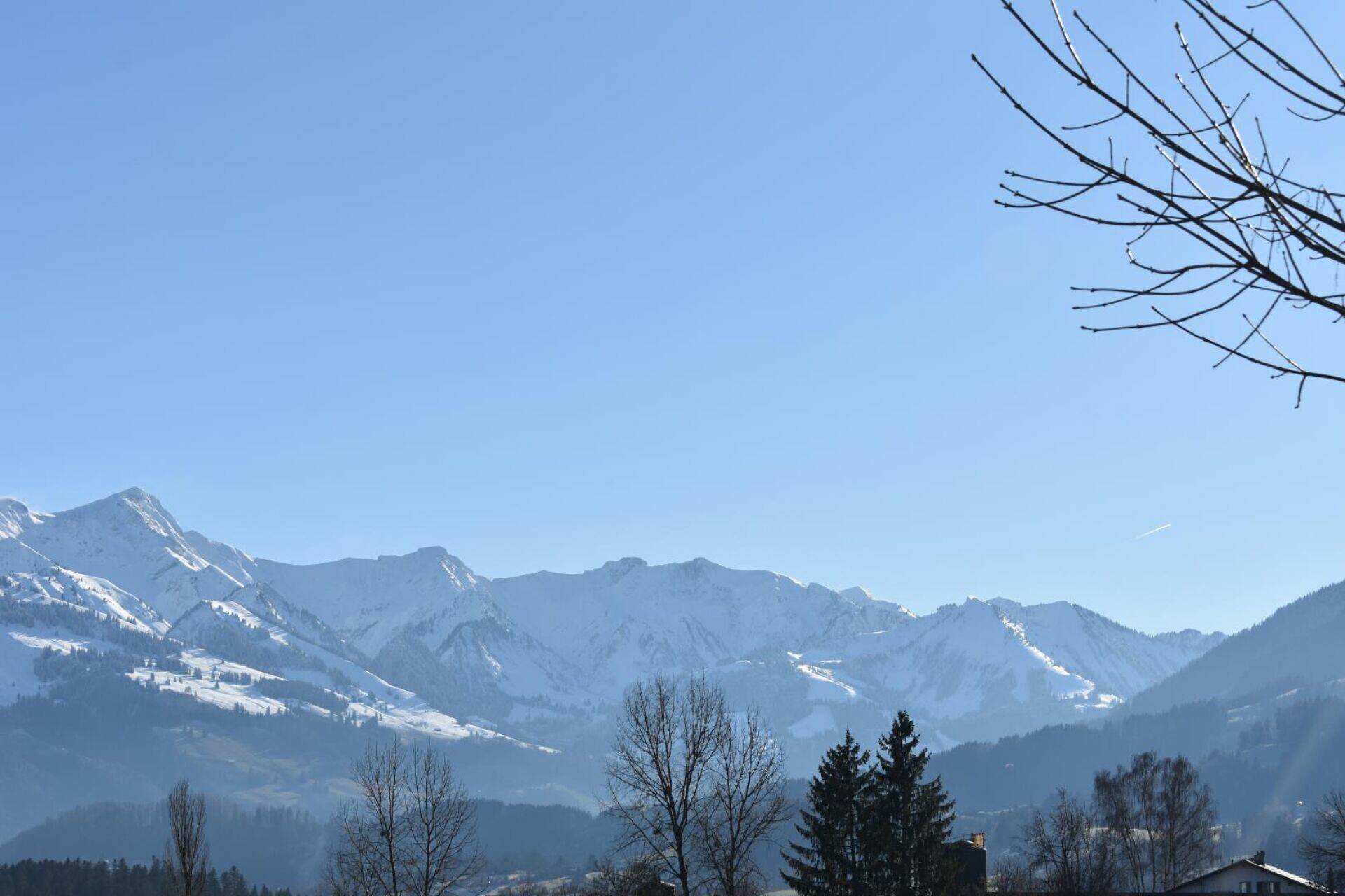 Bergpanorama im Winter