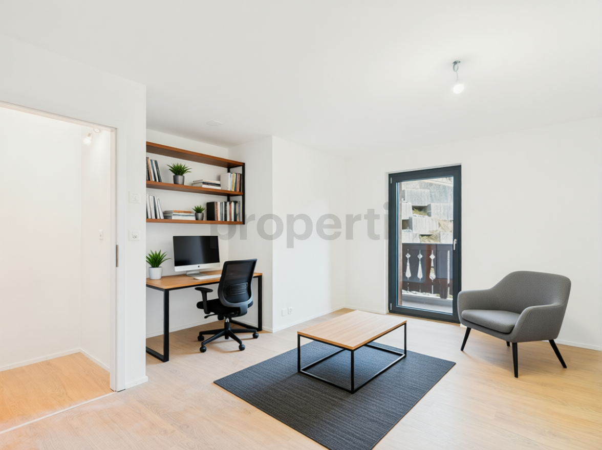 Modernes Arbeits- und Wohnzimmer