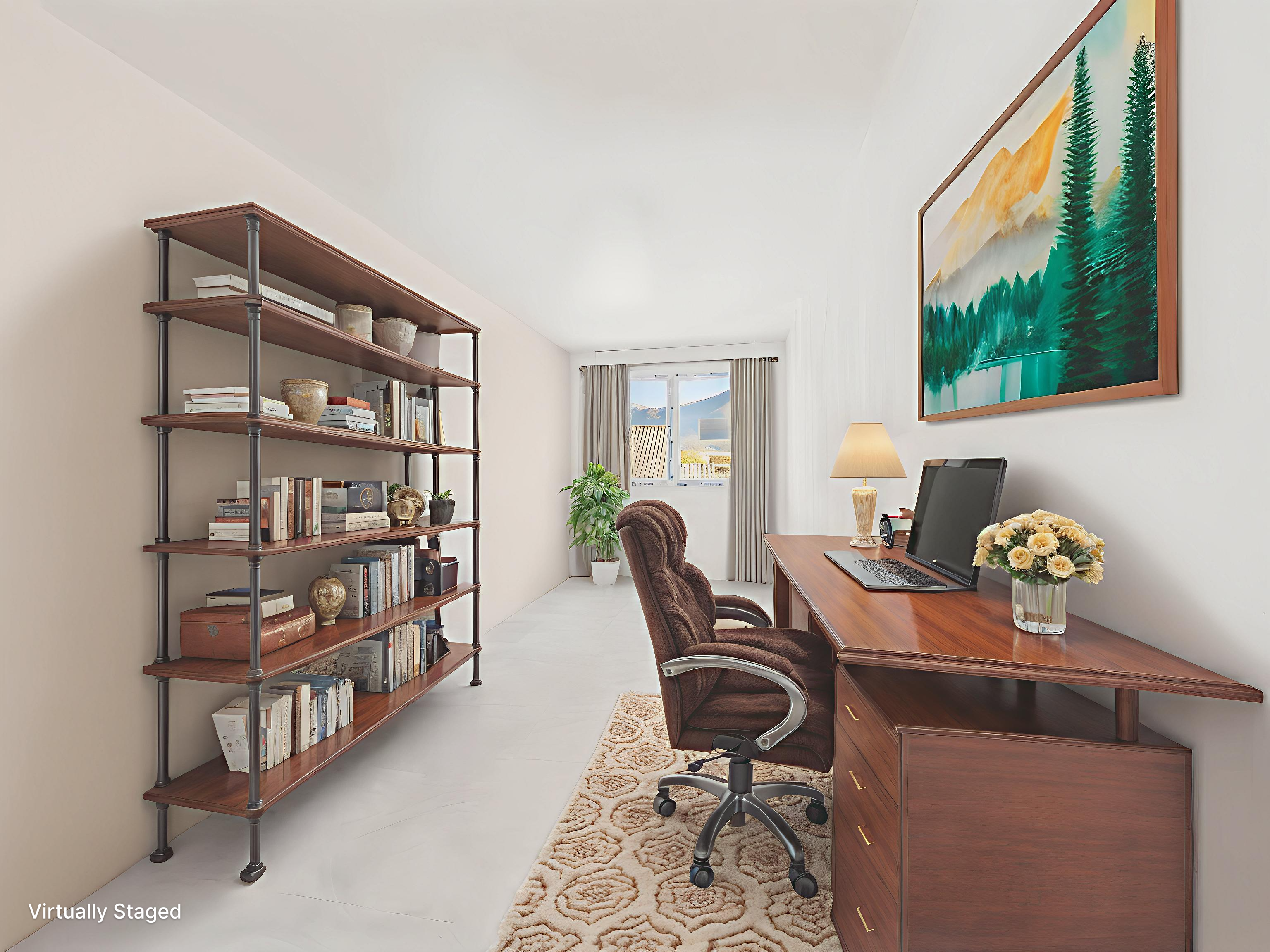 Virtuell inszeniertes Arbeitszimmer