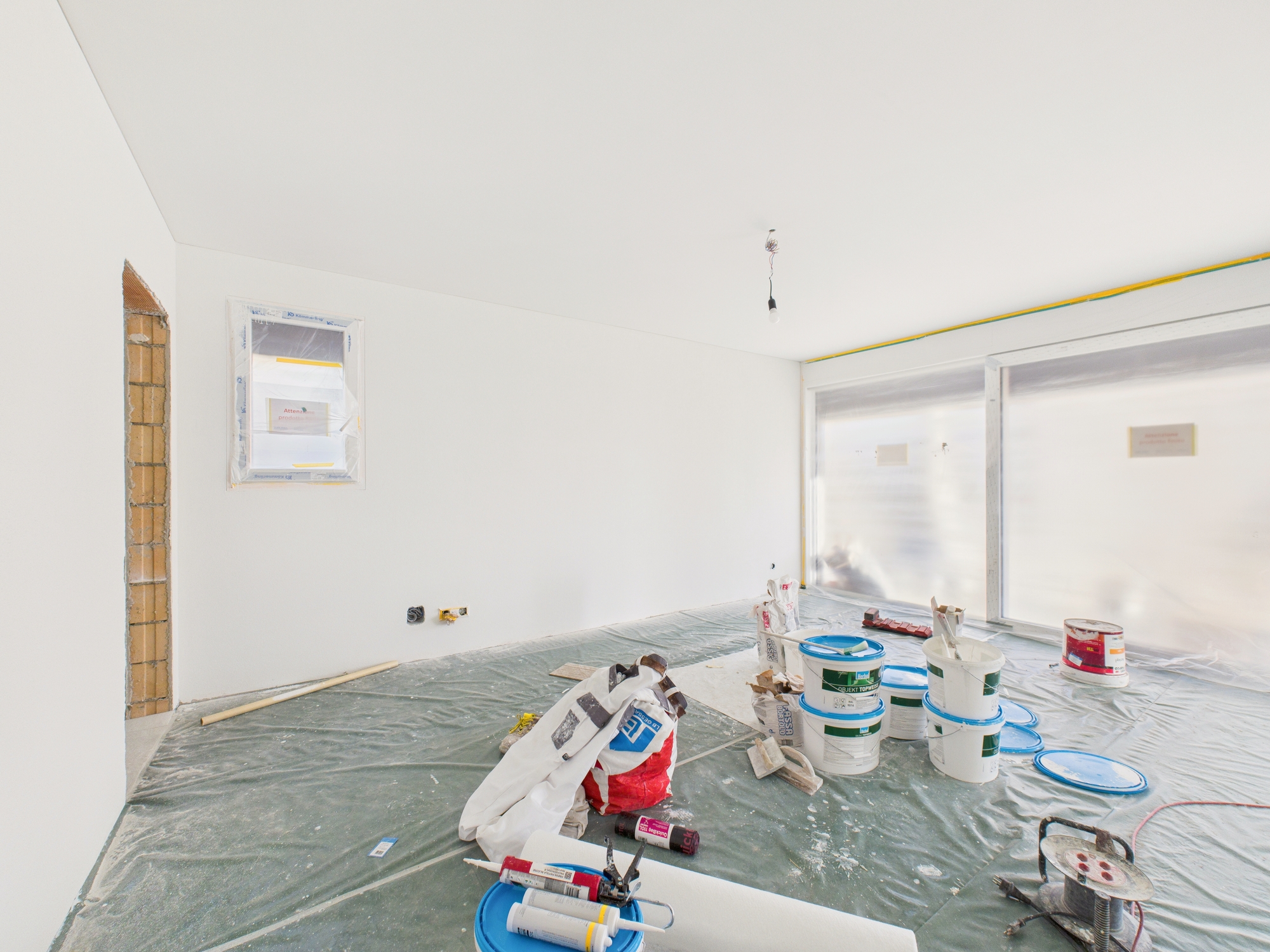 Renovierungsraum im Innenausbau