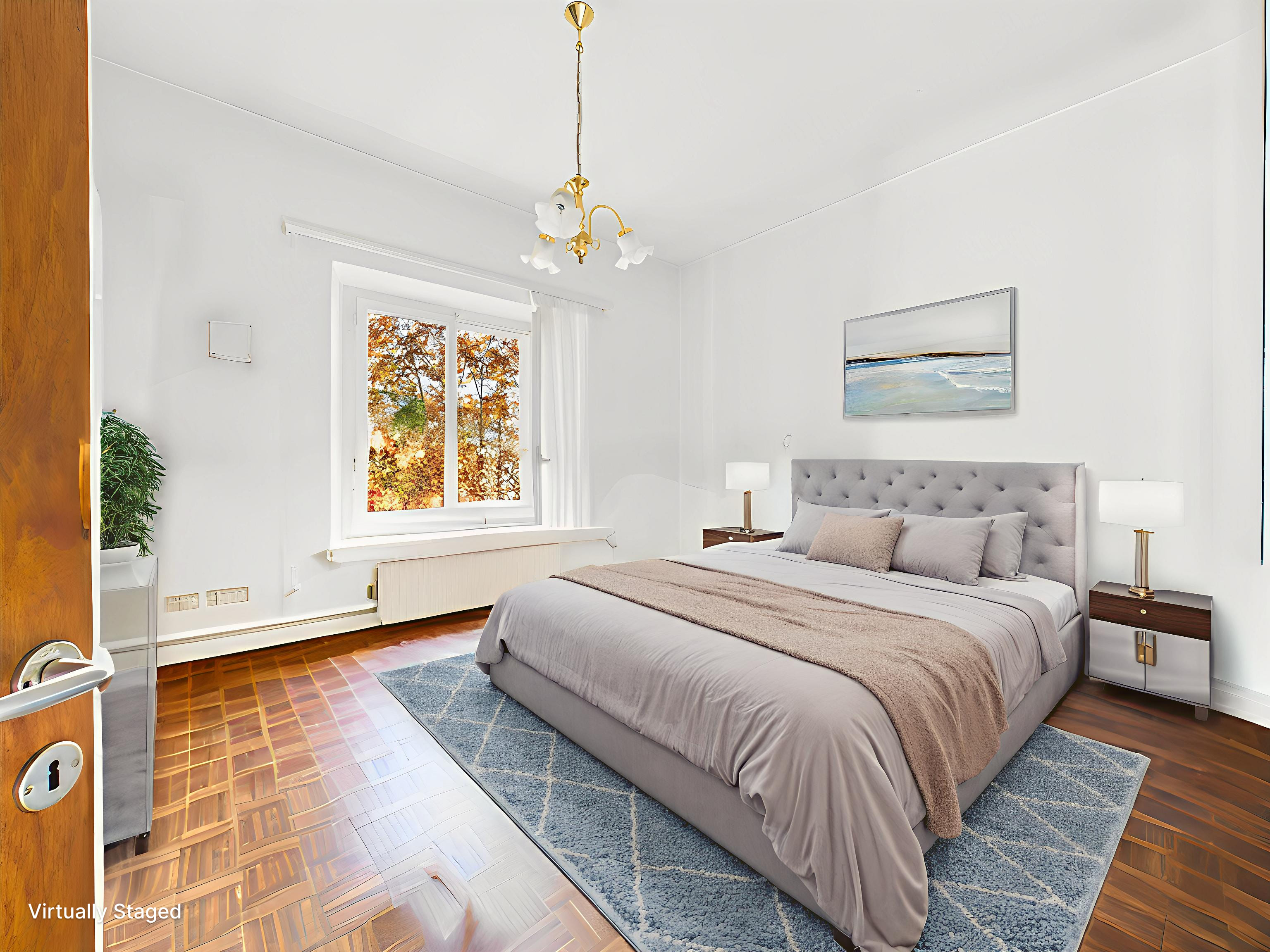 Virtuell inszeniertes Schlafzimmer