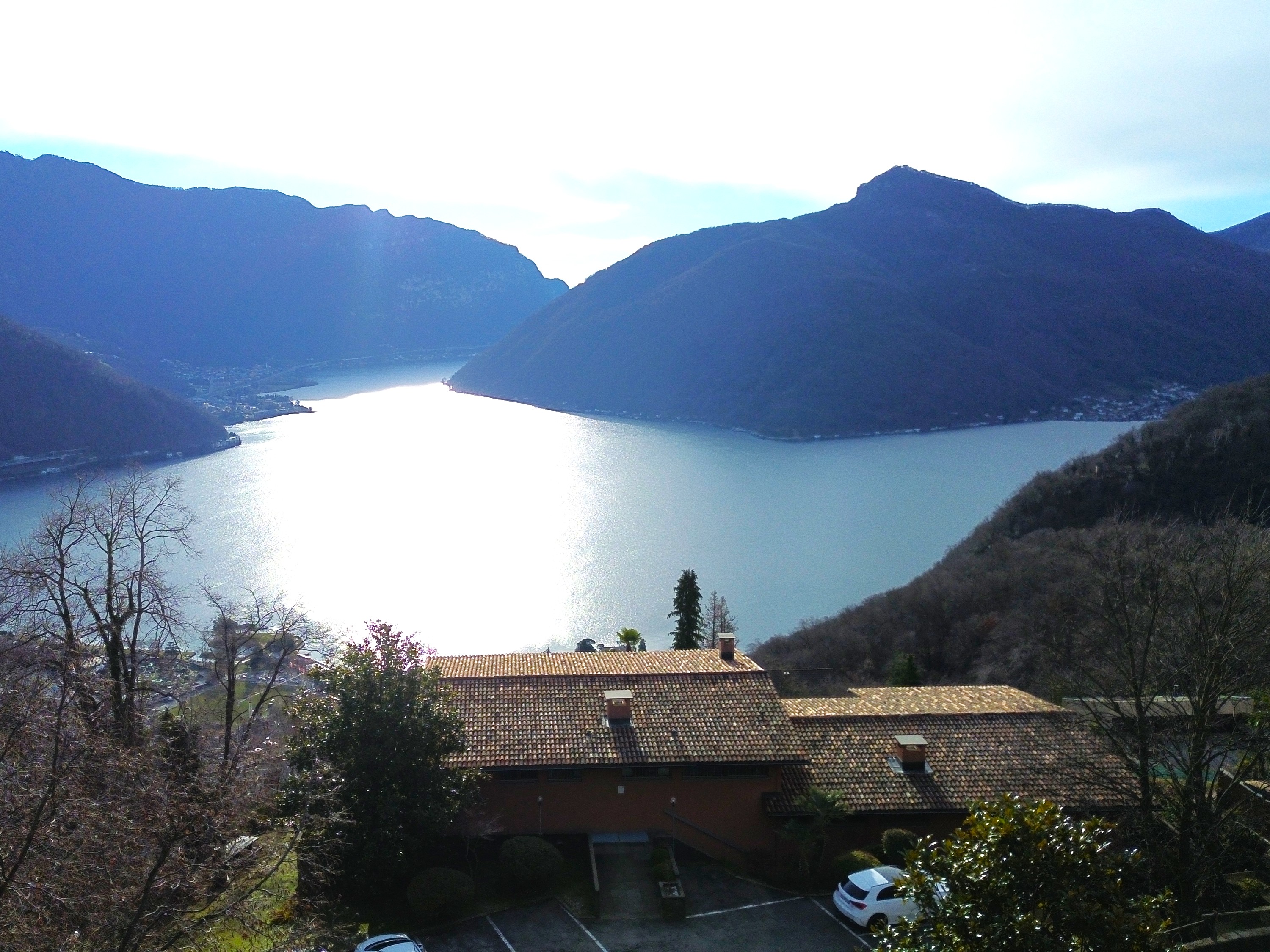 Luftaufnahme mit Seeblick