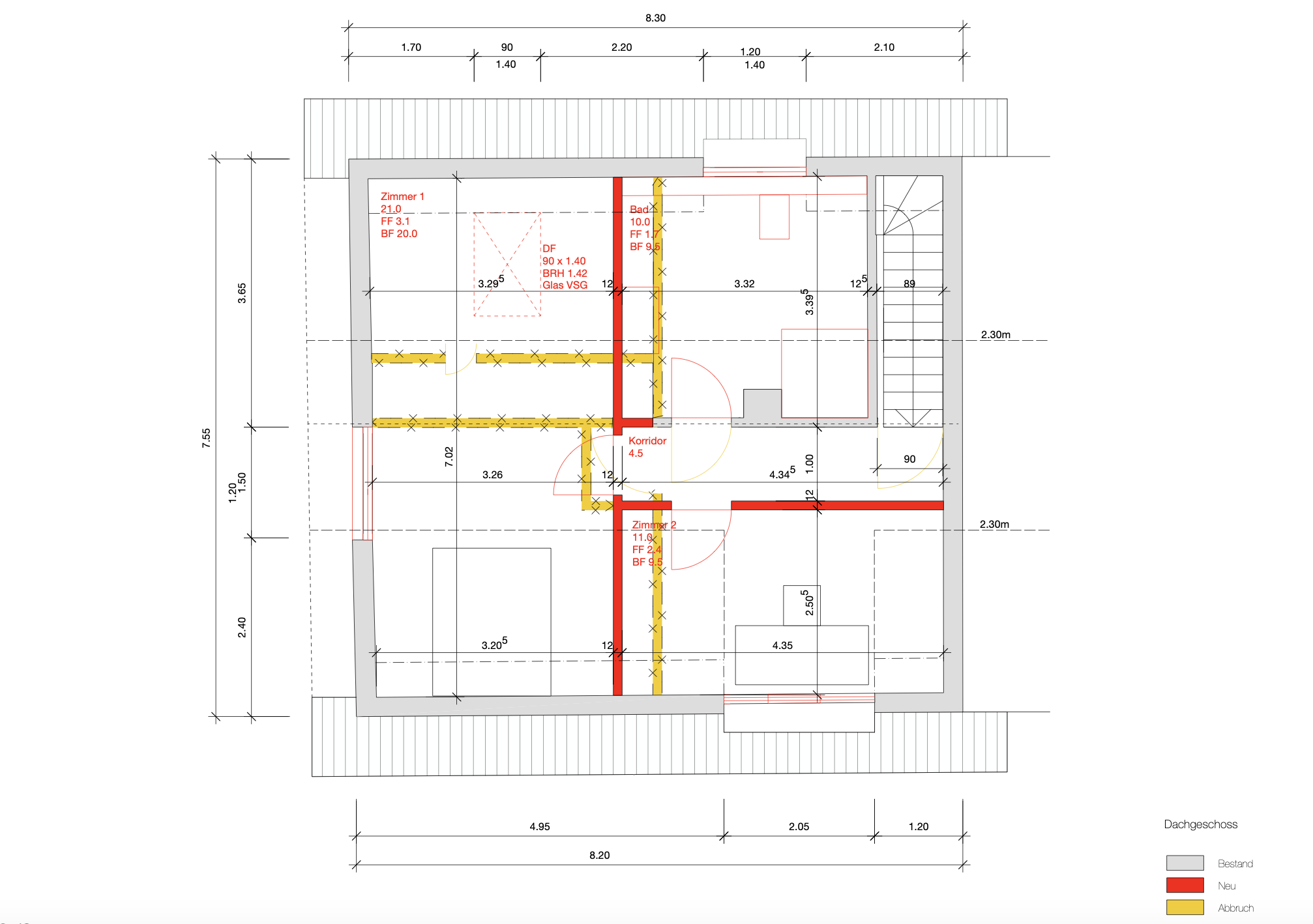 Grundriss Dachgeschoss
