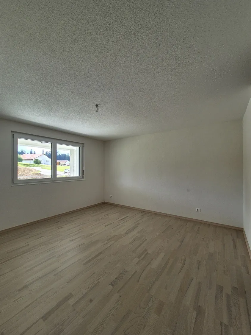 Leerer Wohnraum mit Fenster