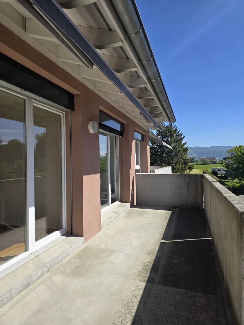 Balkon mit Bergblick