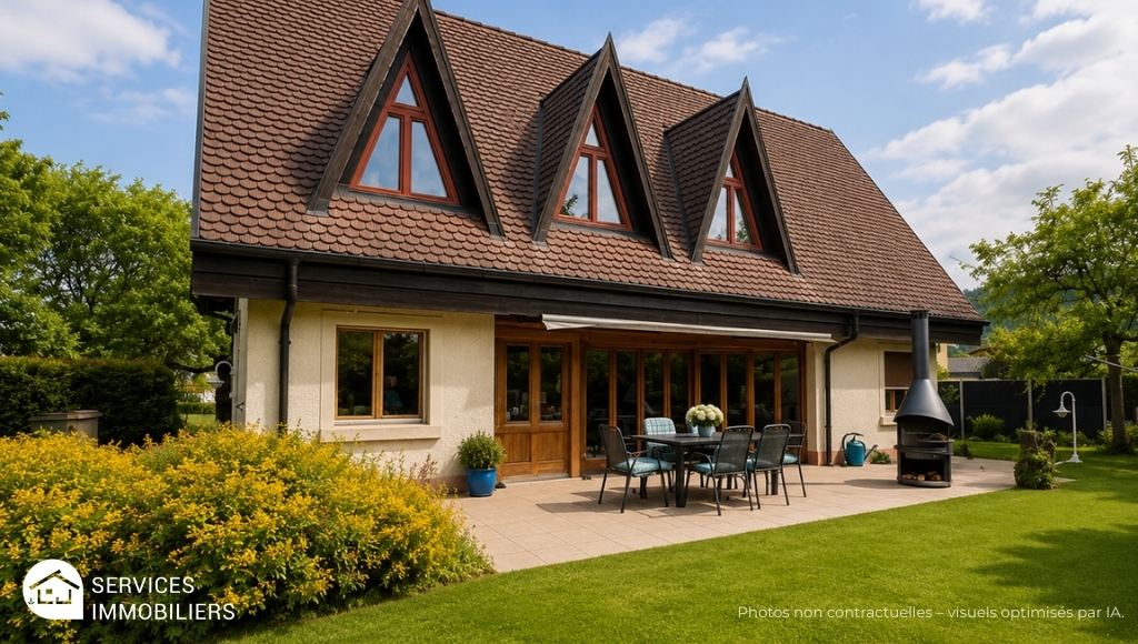 Gepflegtes Haus mit Garten und Terrasse