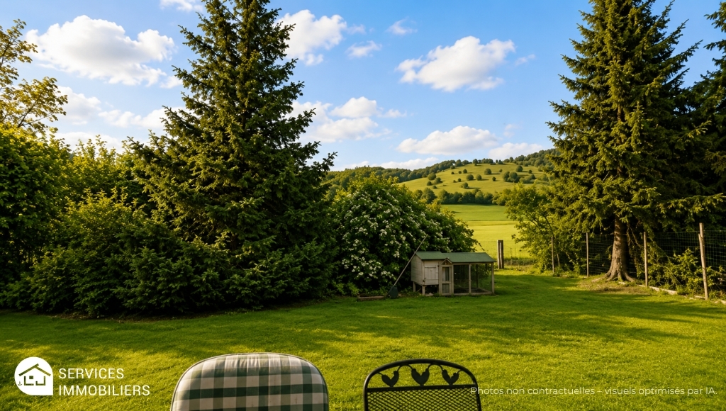 Garten mit weitem Landschaftsblick