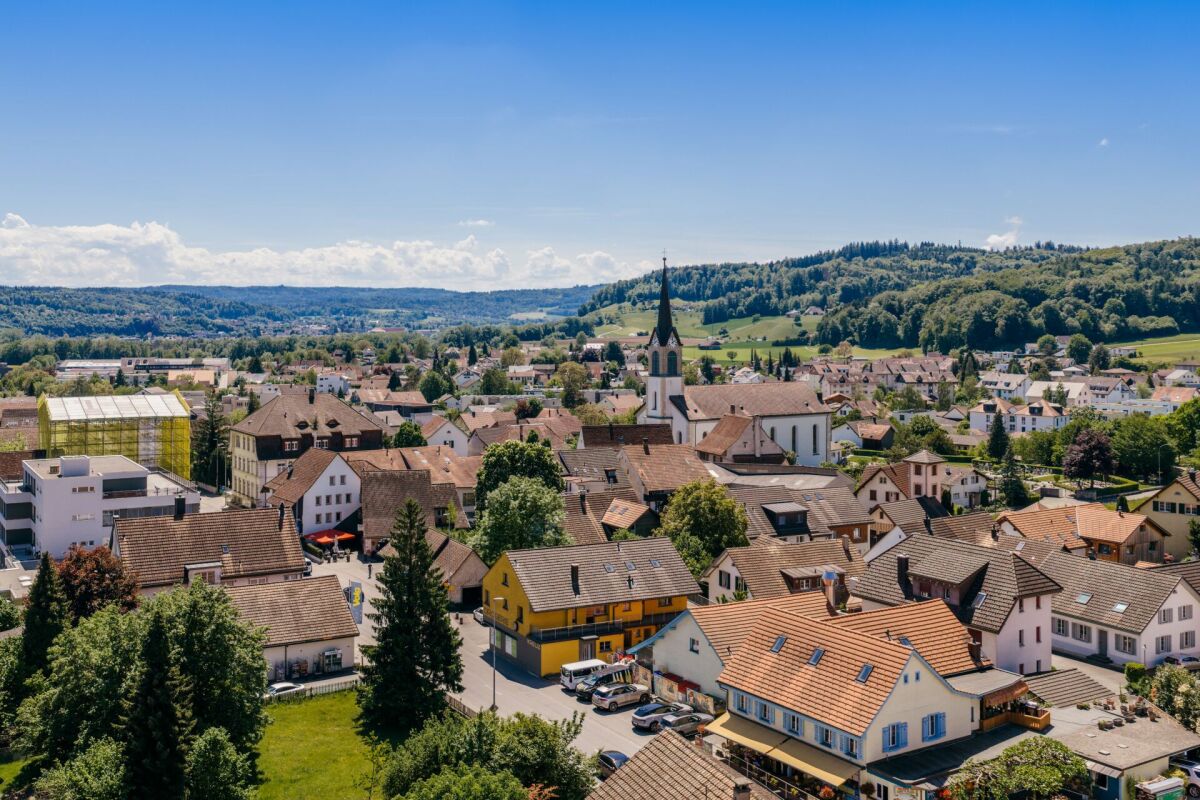 Stadt- und Landschaftsüberblick