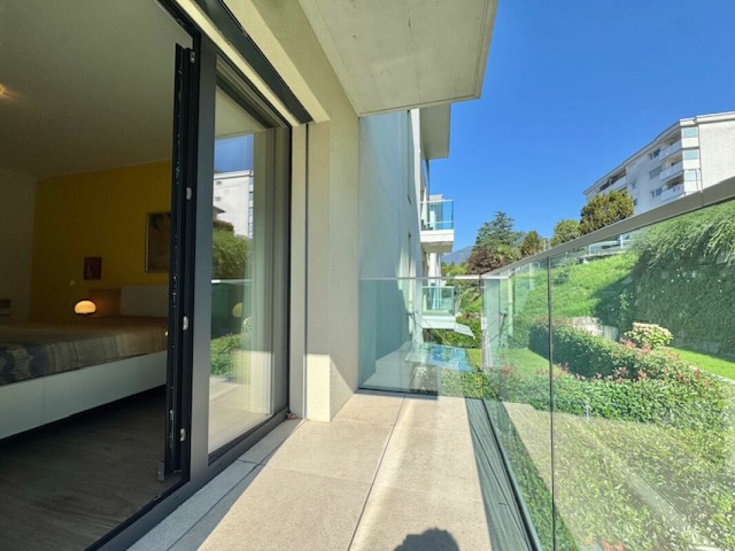 Balkon mit Blick ins Grüne