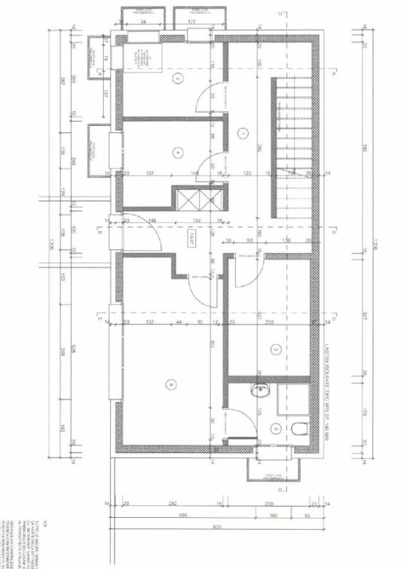 Grundriss eines Wohnbereichs
