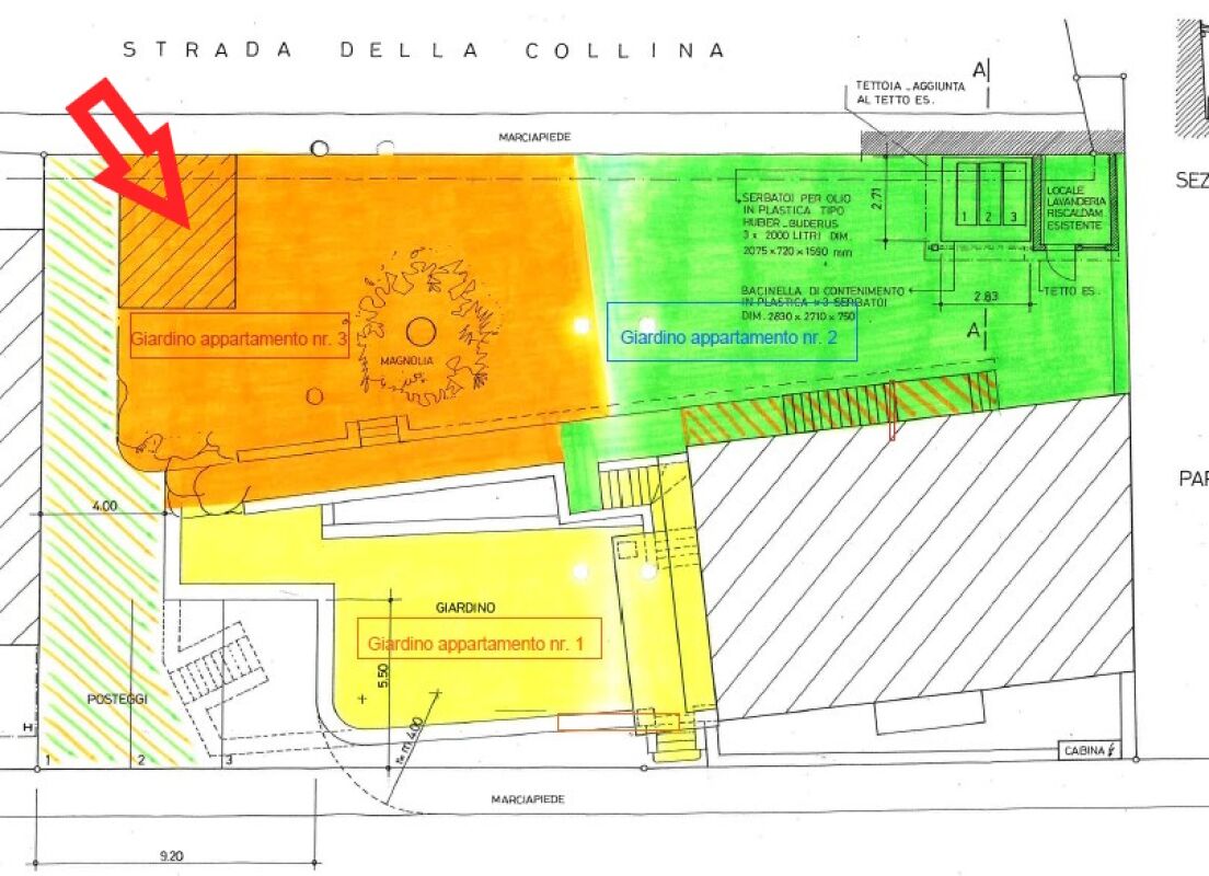 Lageplan mit Gartenparzellen