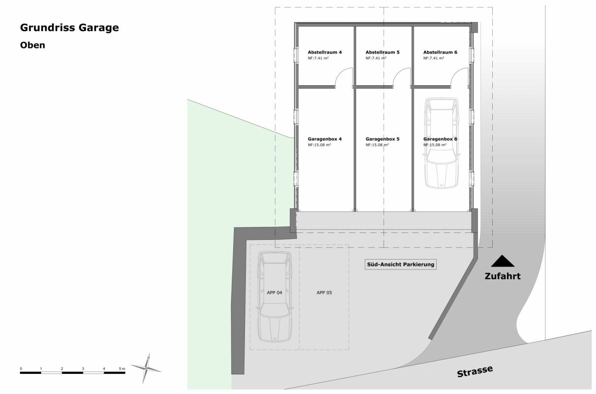 Grundriss Garage oben