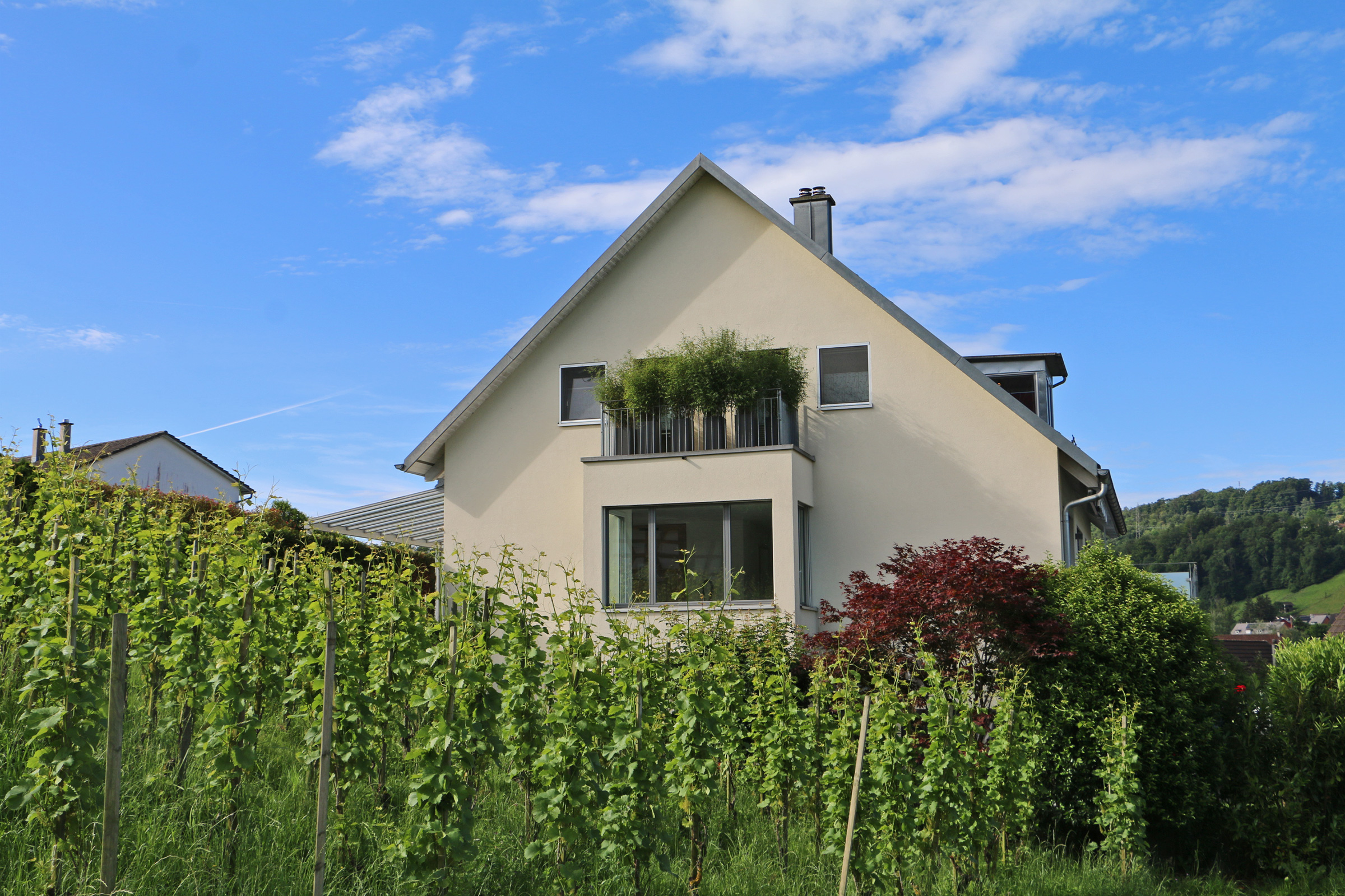 Freistehendes Einfamilienhaus mit Satteldach