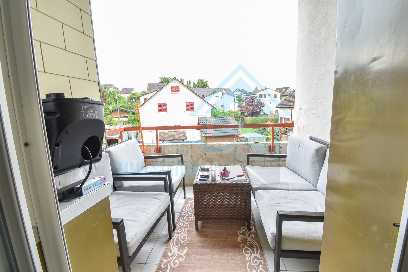 Balkon mit Sitzgruppe