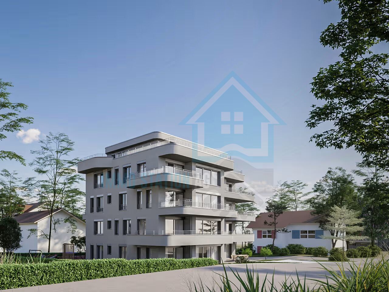 Mehrfamilienhaus mit moderner Architektur