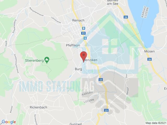 Kartenausschnitt mit Standortmarkierung