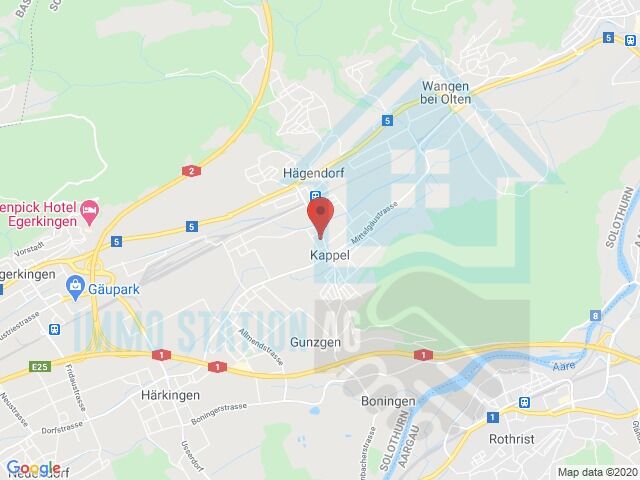 Kartenausschnitt mit Ortsmarkierung