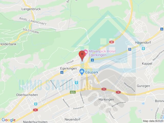 Kartenansicht mit Standortmarkierung bei Egerkingen