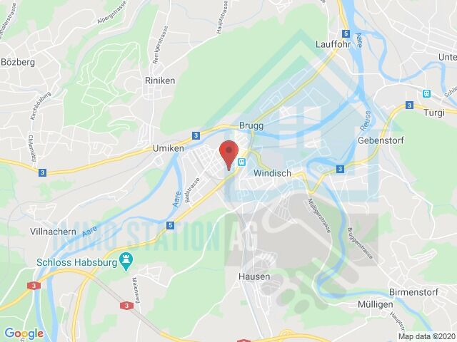 Kartenausschnitt mit Standortmarkierung