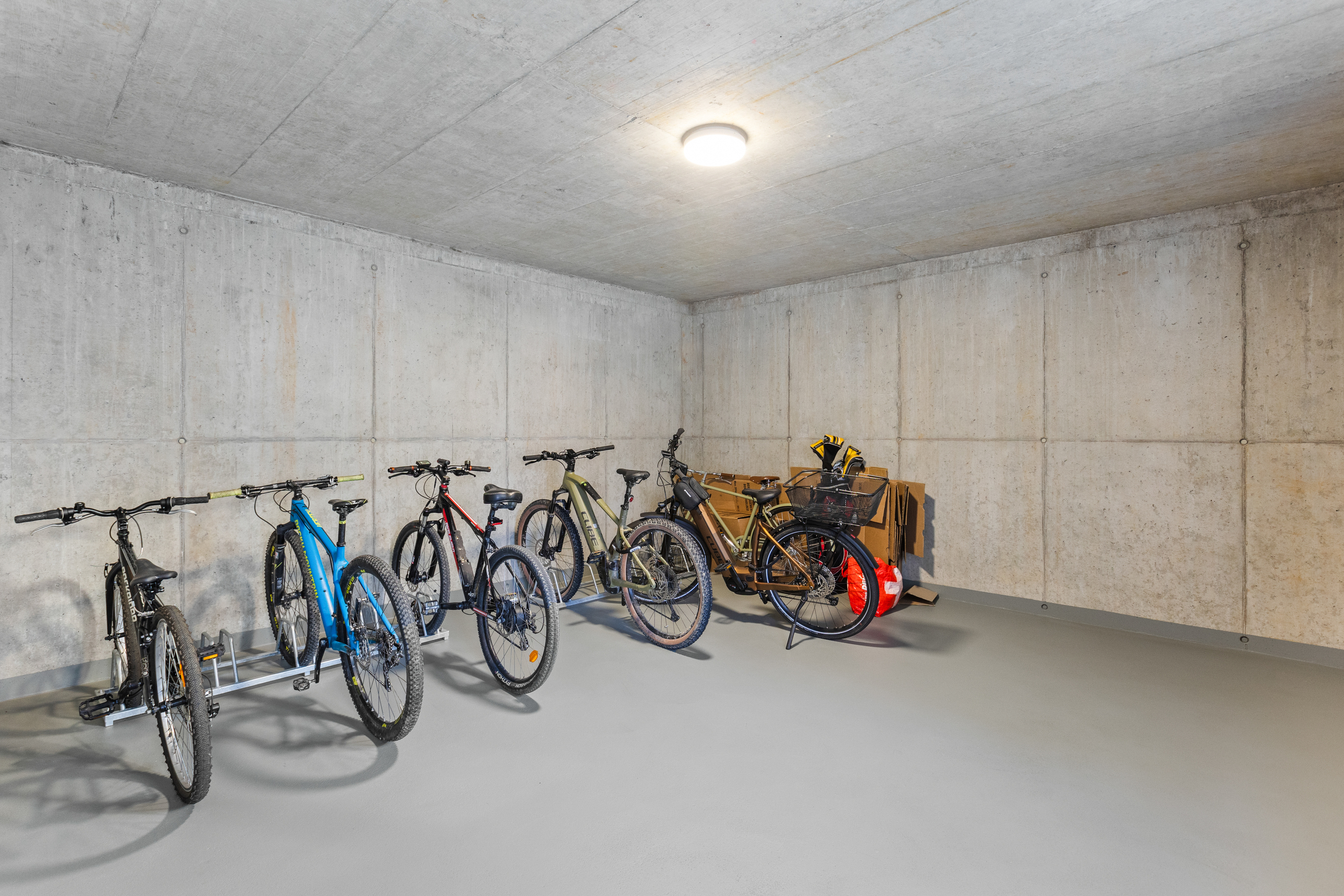 Fahrradabstellraum in Betonbauweise