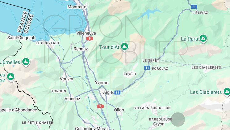 Kartenansicht der Alpenregion