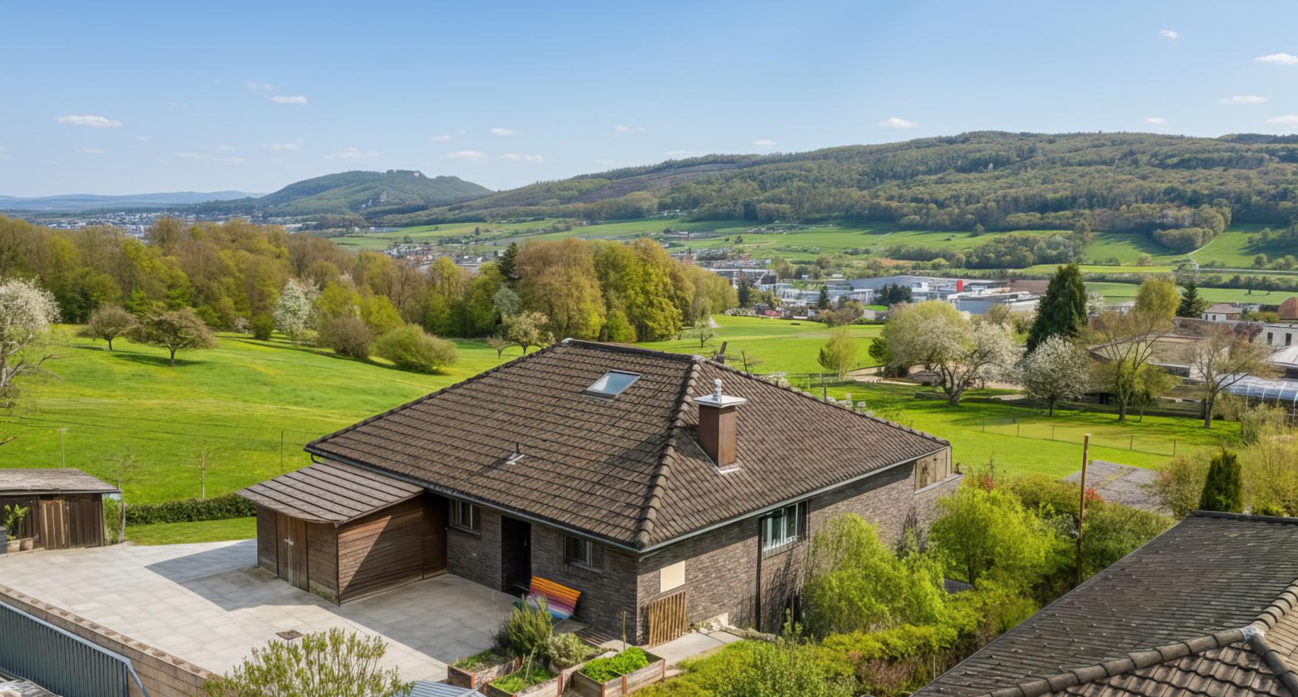 Ländliches Anwesen mit Panoramablick