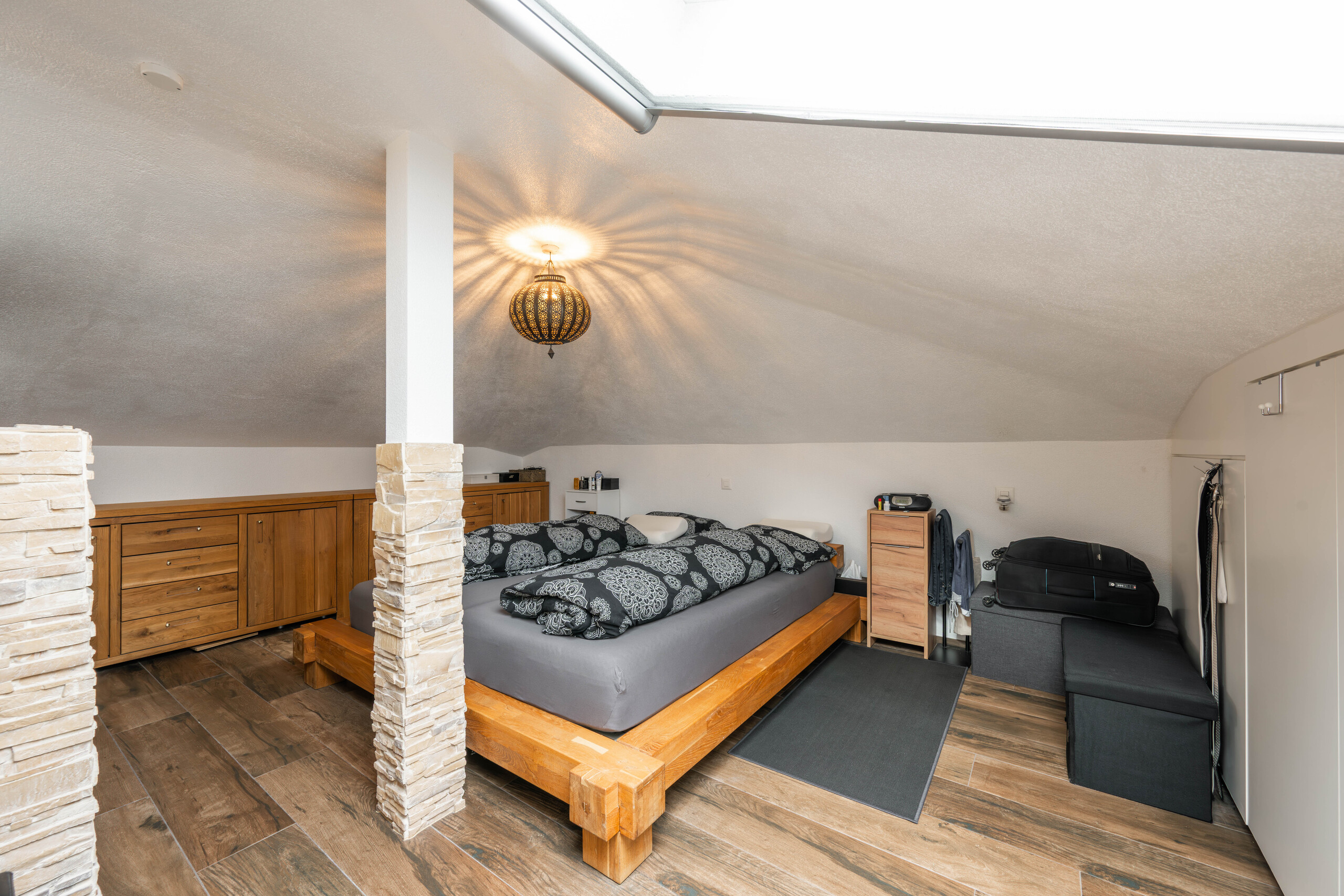 Ausgebautes Dachgeschoss-Schlafzimmer