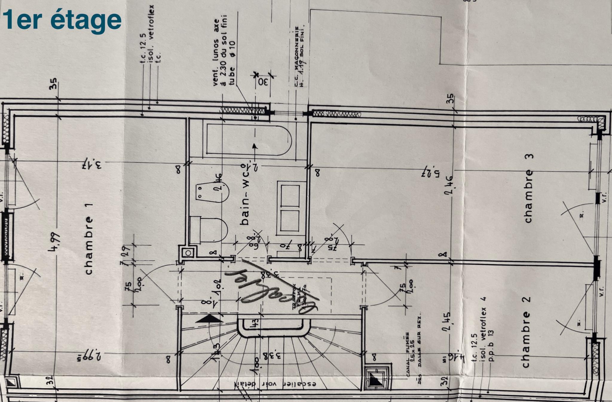 Grundriss des ersten Obergeschosses