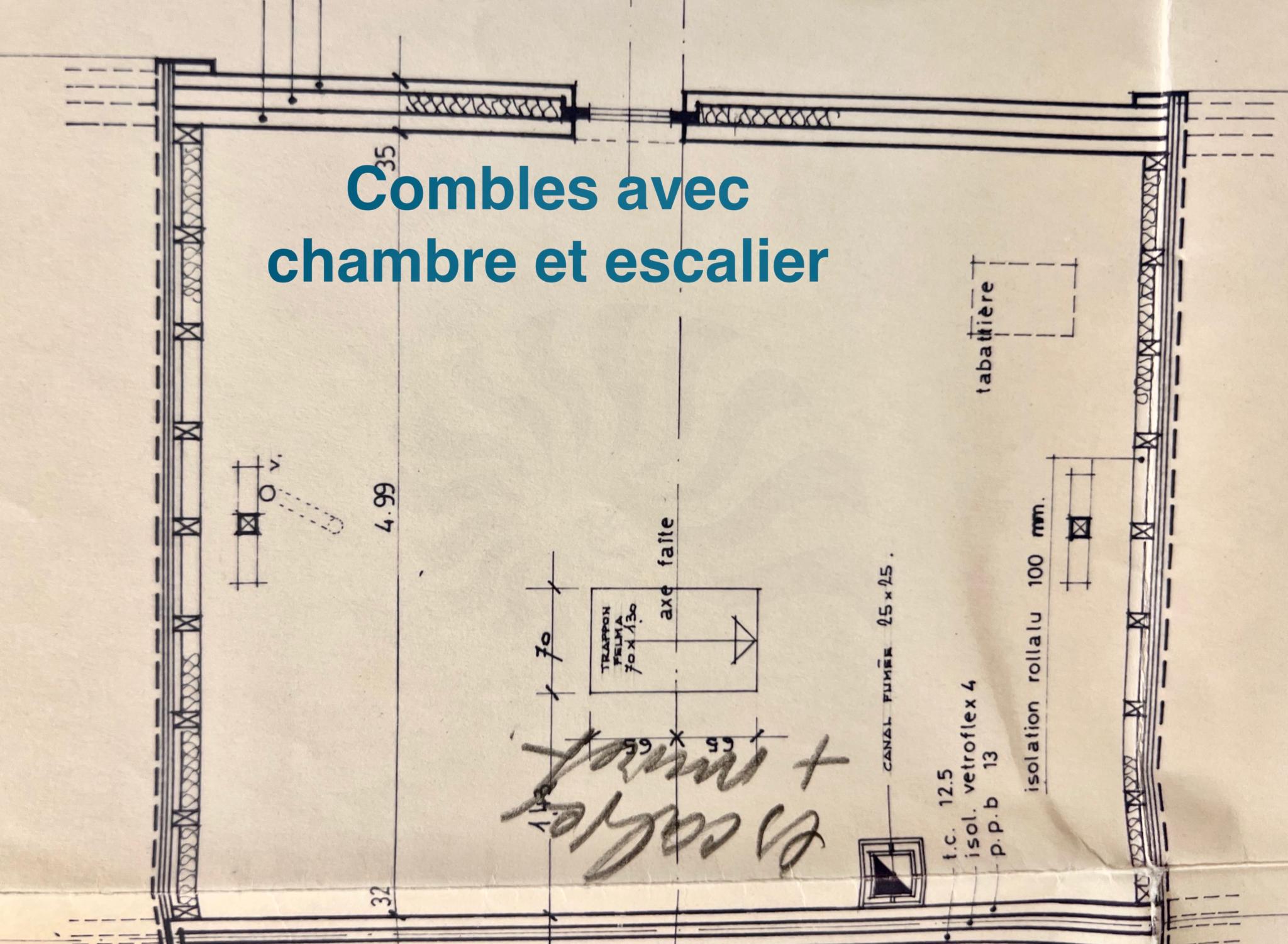 Dachgeschoss-Grundriss mit Treppe