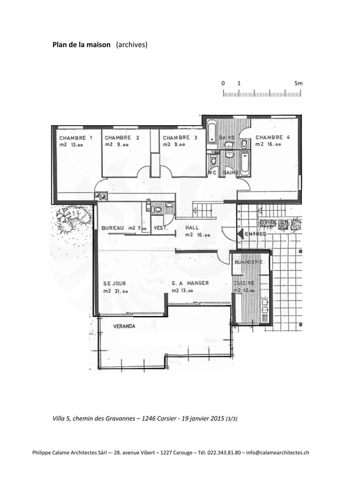 Grundriss einer Villa